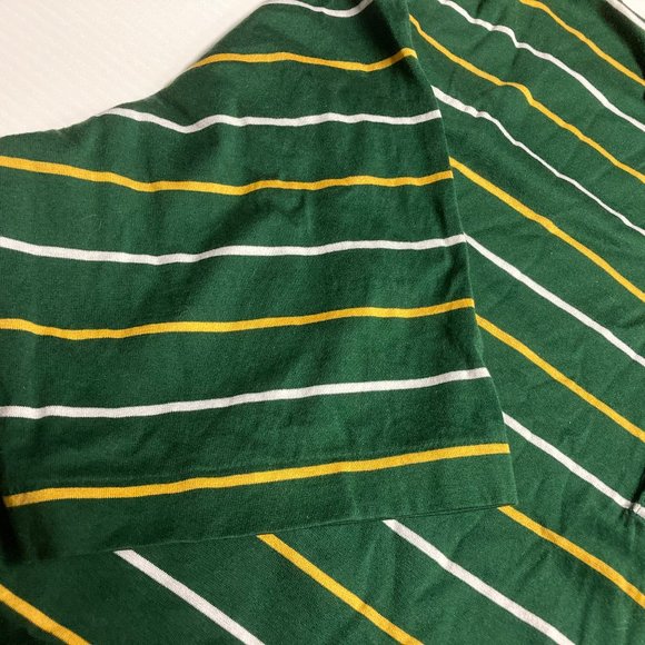 Ralph Lauren Polo Green & Yellow Striped Men's Golf Shirt Size Large 100% Cotton - Picture 6 of 6